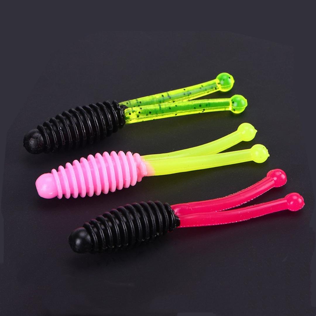 

Madatavia Two-color Threaded Forktail Soft Lure, 1.2g 5cm Biological Fish Bait Model A. 1.2g 5cm - Single