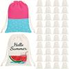 6/12/20pcs Heat Press DIY Drawstring Bags - Sublimation Blank Reusable Muslin Sachet Backpacks, Party Favors for Wedding Birthday & Storage