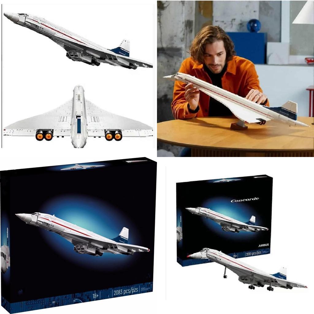 Airplane Building Kit With Plastic Blocks For Collectors And Kids