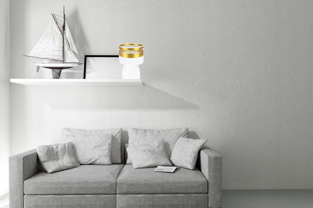 NIGHT TABLE LAMP GOLD LAMPSHADE LED SELECTION