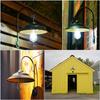 Solar Gooseneck Lights Outdoor Waterproof - Motion Sensor Vintage Porch Light with Clear Glass LED Bulbs & 4 Solar Panels (Bronz