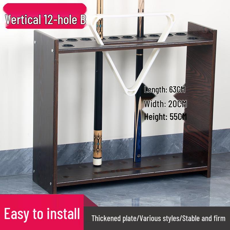 Floor-Standing 12-Cue Billiard Rack