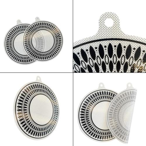 GOODCHI Cooking Heat Mats, 2-Piece Set, Non-Slip Silicone, Abrasion-Resistant, Oil-Resistant, Protective Pad, Prevents Burning, Easy to Clean, Insulat