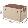 Double-Layered Picnic Storage Box, Folding Design for Outdoor Use with Multi-Functional Organizer