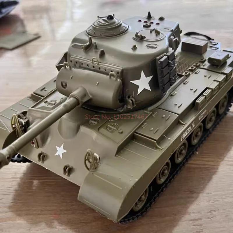 1/30 Henglong Rc Tanks,Sherman Vs Pershing Infrared Battle Tanks 2.4ghz Rc Battling Panzer Remote Control Us Model Tank