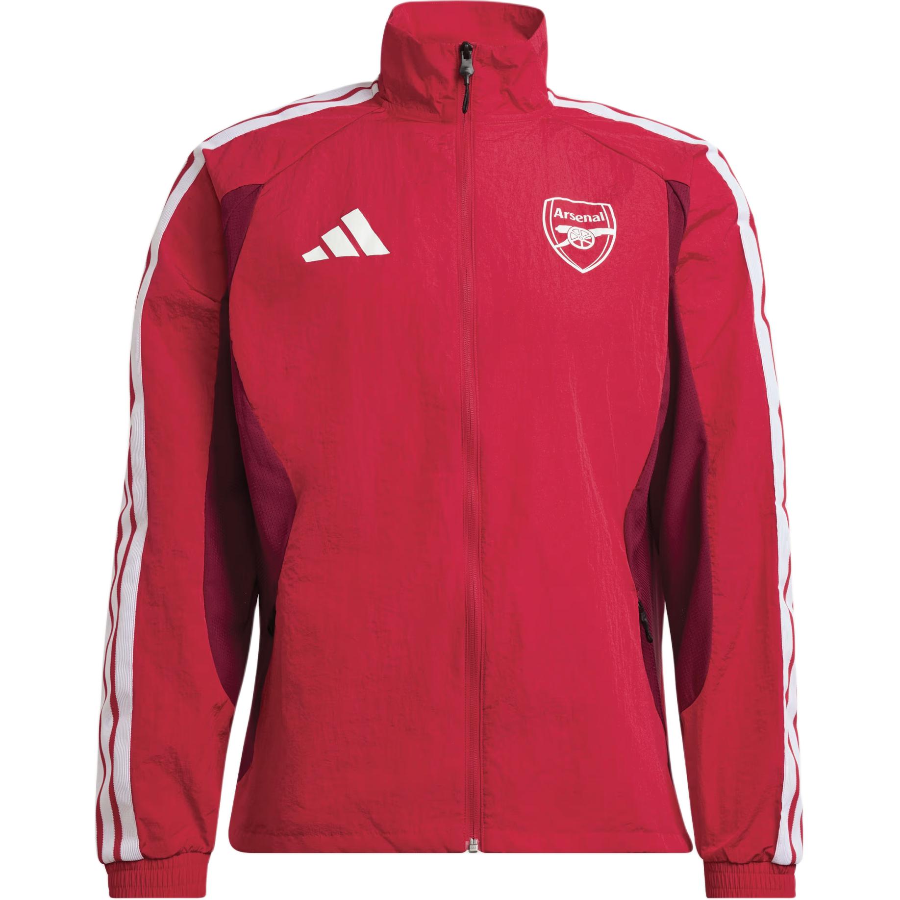 Adidas Arsenal Home Striped Zip Long Sleeve Jacket Men Jacket KV6745 L