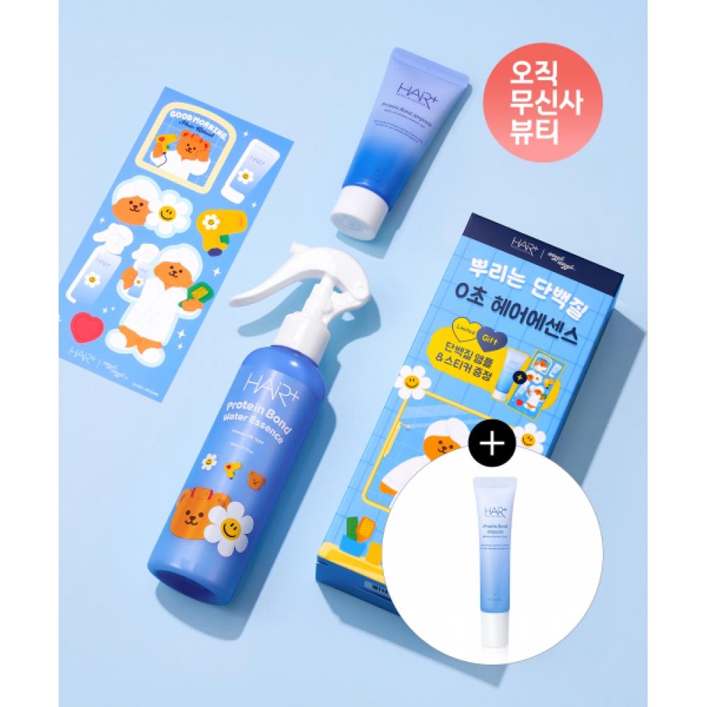 Hairplus Protein Bond Water Essence 200ml+ampoule 35ml Wiggle Wiggle Collaboration Project Set  15ml Ampoule+free Sticker NONE