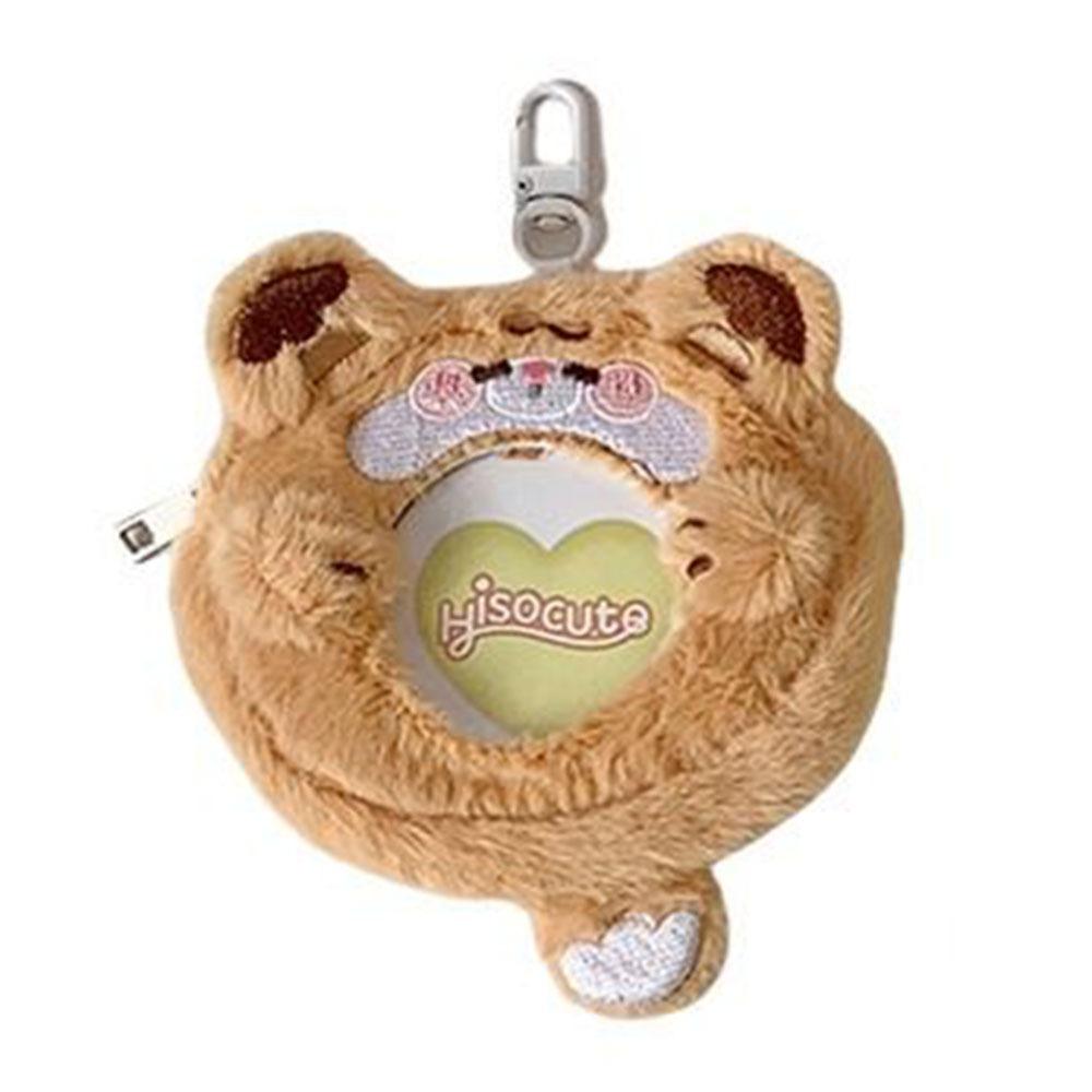Plush Badge Ita Bag Cartoon Photo Storage Bag Mini Badge Holder Bag  for  Bluetooth Headset