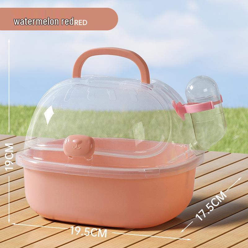 Portable Travel Hamster Cage - Bite-Resistant, Small/Large, Easy to Clean