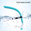 Swim Training Snorkel Adult Front Head Snorkel Adjustable Headband Front Head Silicone Snorkel Swim Training Breathing Tube