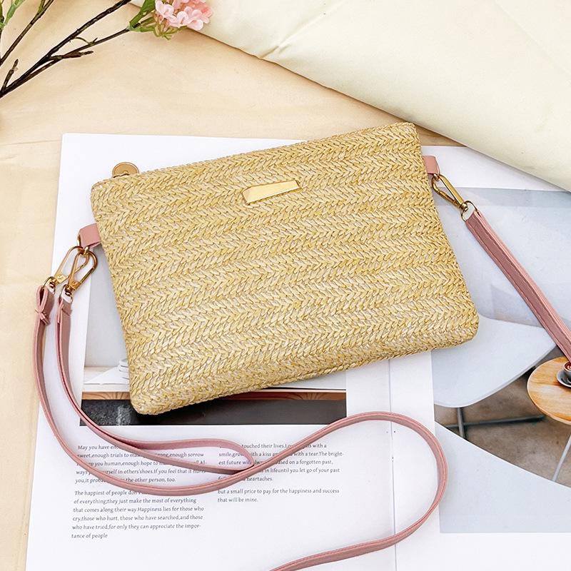 Handbag ladies woven messenger women's bag fashion straw woven women's bag