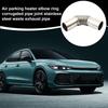 Exhaust Tubing Waste Extension Tube Temperature Resistant Air Parking Heater Elbow Exhaust Pipe For Vehicle Truck Motorcycle