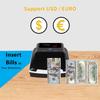 Money Counter Counterfeit Bill Detector Automatic Money Detection By UV MG IR Image Paper Size Thickness For EURO US Dollar