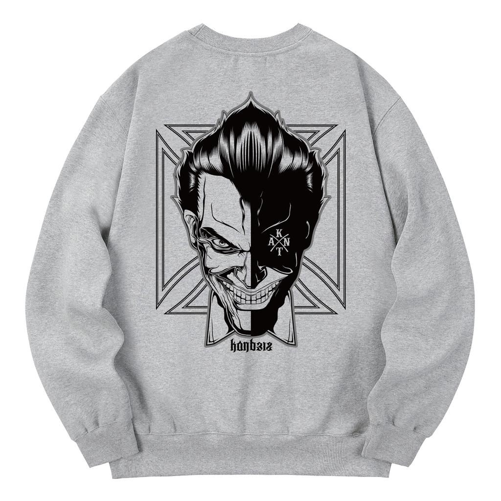 KAN6312 Kmg0113 Joker Fleece-Lined Sweatshirt - Gray