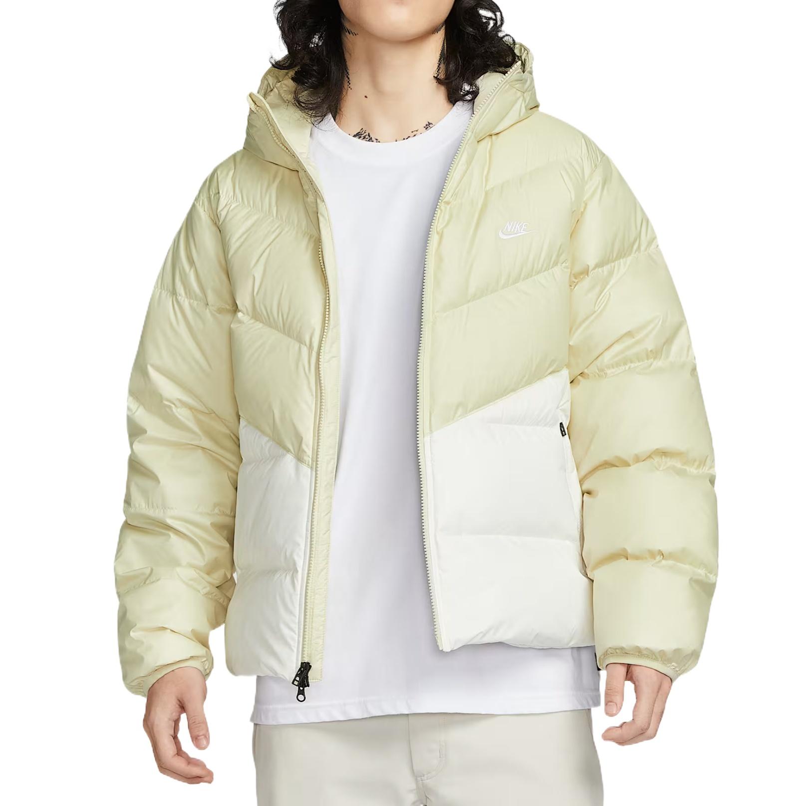 Nike Windrunner Down Jacket Light Khaki Sail White Men s HQ7791-229 L