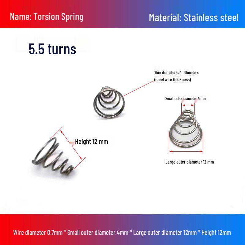 Stainless Steel Pagoda-Shaped Trapezoidal Compression Spring for Battery