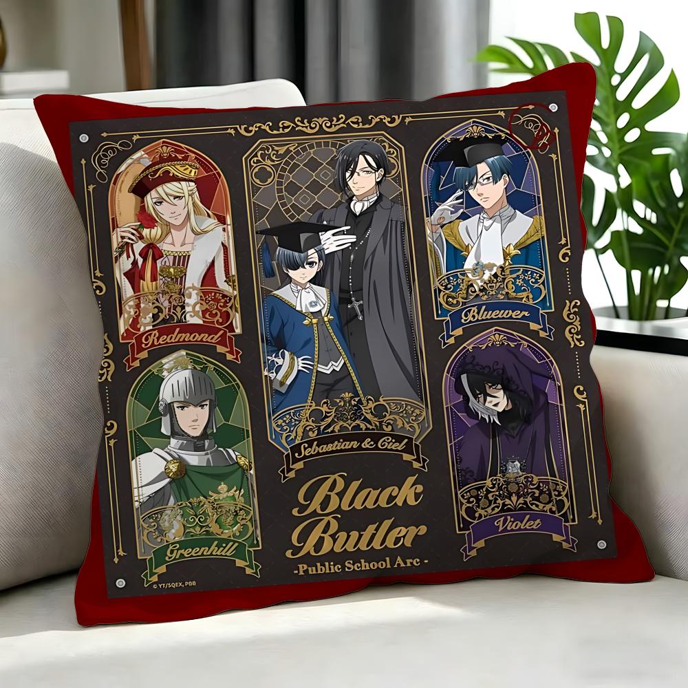 anime Black Butler Public School Arc Cushion Cover Cushion Cover Set Pcs x x x Pillowcase Decorative Sofa HomeDecor
