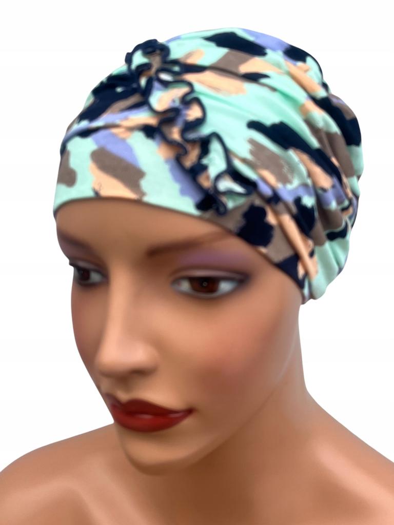 Turban Damski Kalina 443 Czapka Z Wiskozy Miły Także Po Chemioterapii