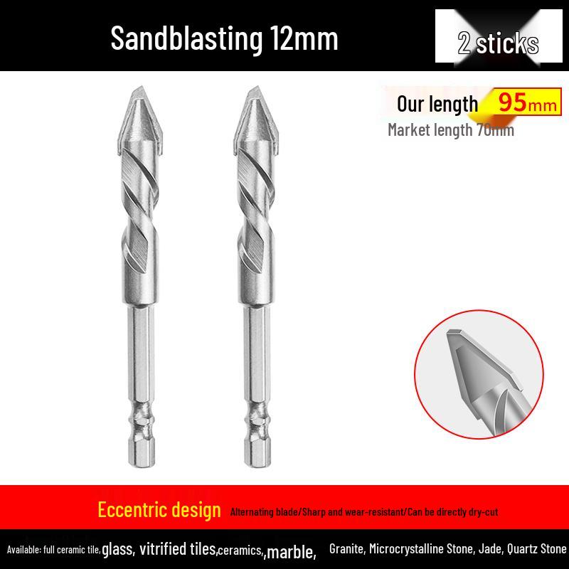 Eccentric Tilting Drill Bit for Marble and Concrete