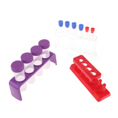 1 Set Primary Science Jumbo Test Tubes Rack For Kids Children Early Educational Learning Fine Motor Skill Toys