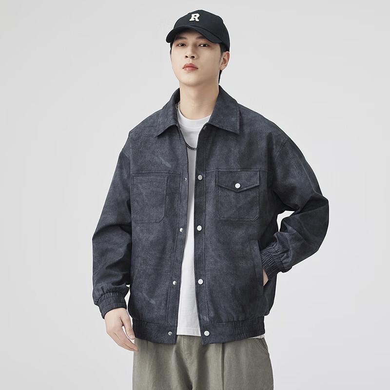 TOM ADAM 2025 Autumn Loose Fit Tie-Dye Workwear Jacket