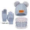 2025 Autumn/Winter Children's Hat, Scarf, and Gloves Set - European and American Style