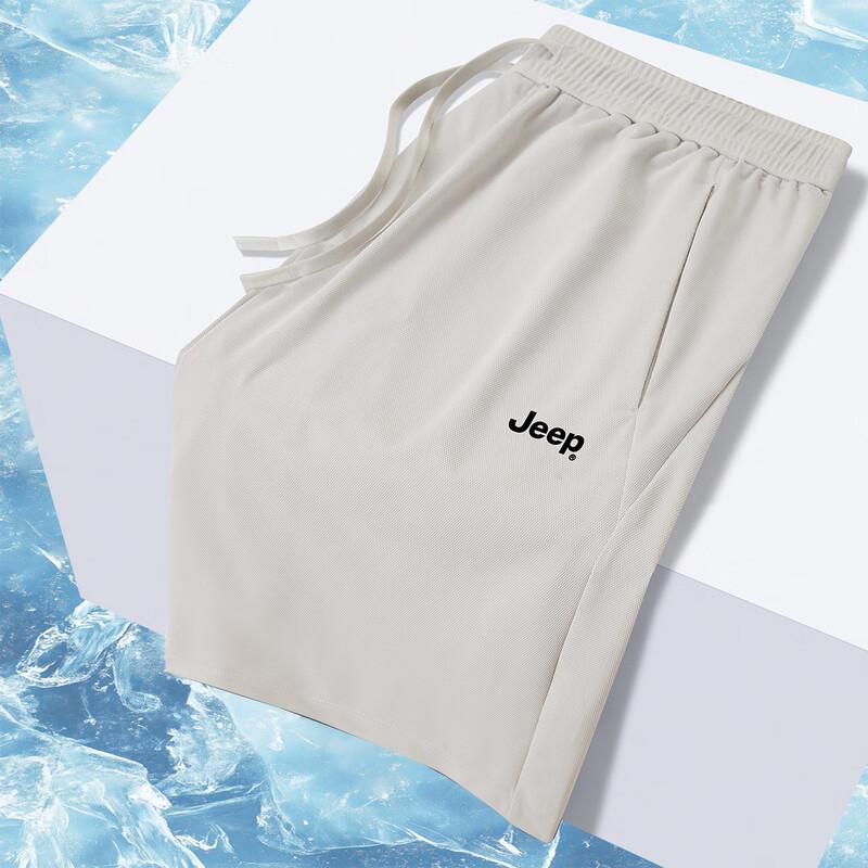 JEEP Men's Summer Loose Fit Elastic Casual Shorts