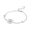 925 Silver Butterfly Moon Star Stone Bracelet Minimalist Jewelry
