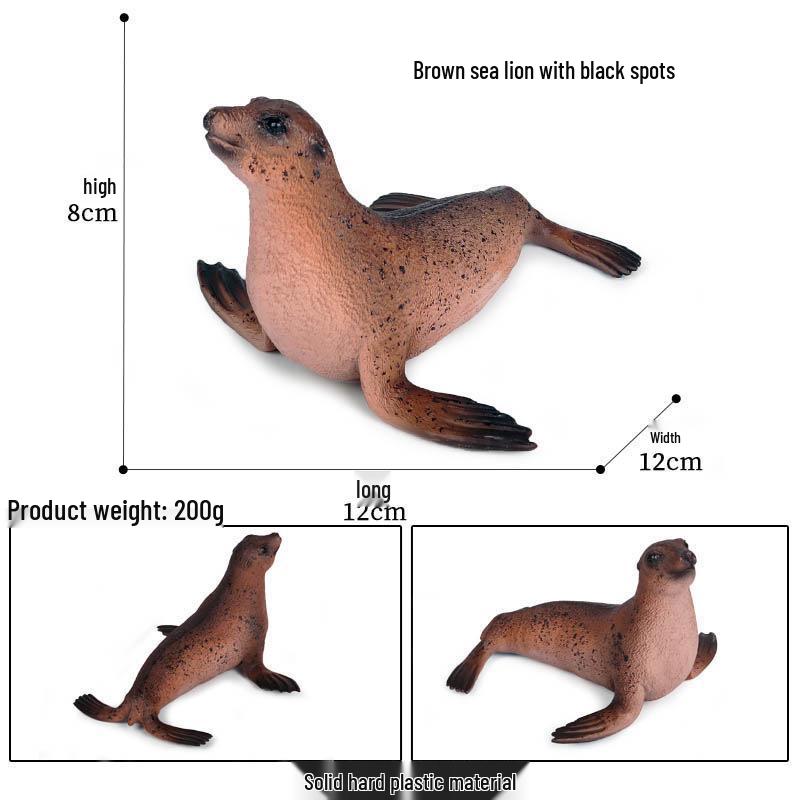 Children s Marine Life Sea Lion Model Toy – Plastic Cognitive Figure Ornament
