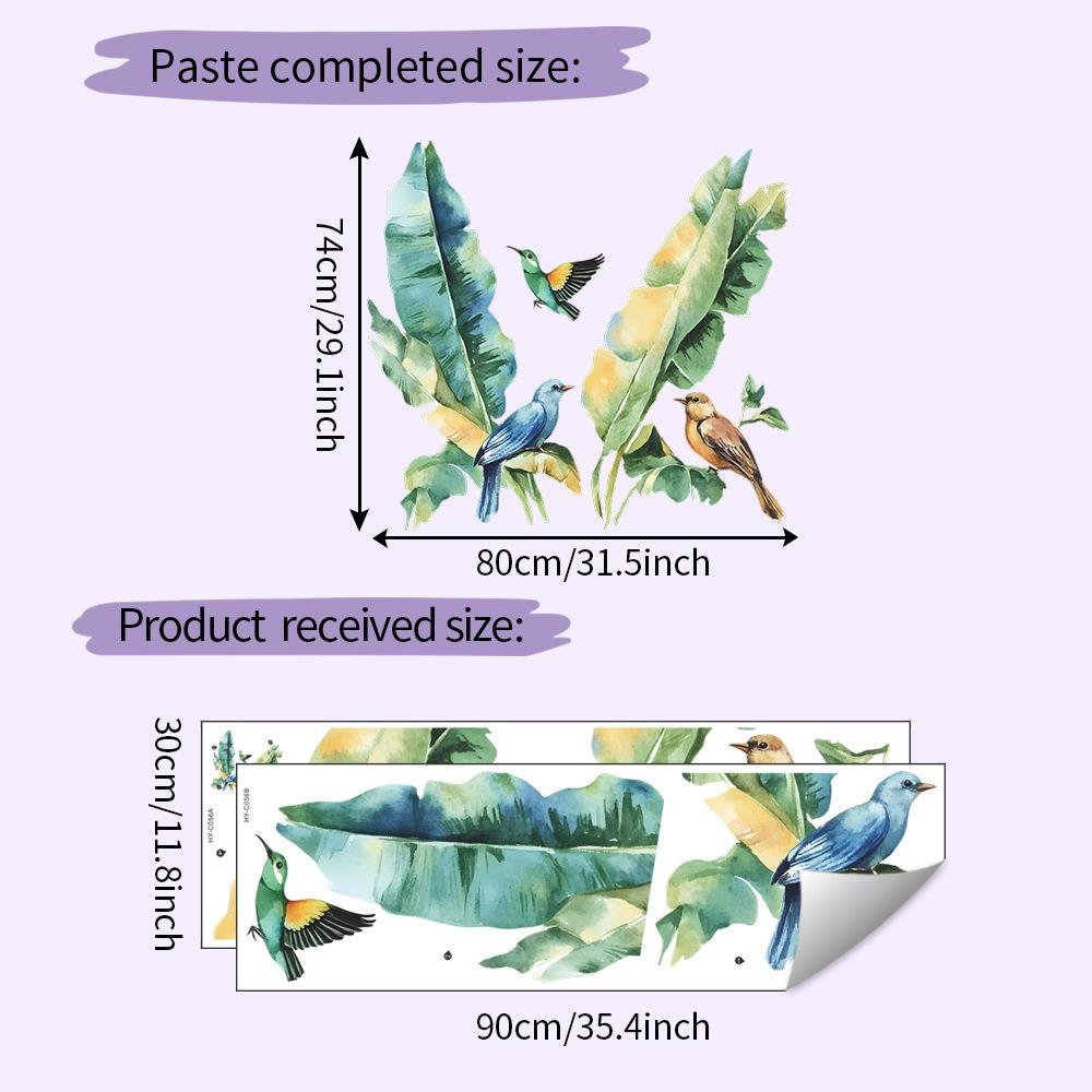 

Самоклеящиеся наклейки на стену DIY Декали с комнатными растениями НОВАЯ Настенная роспись Домашний декор 4