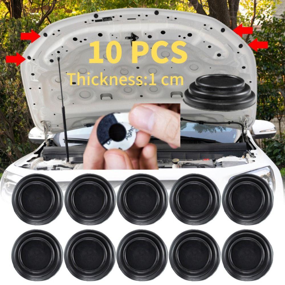 

10 шт., капот, багажник, автомобильный амортизатор, прокладка, звукоизоляционные наклейки, универсальный дверной коврик