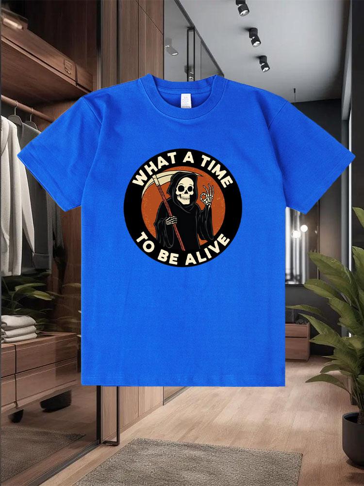 2025 Léto Nové 100% Čistá Bavlna Pánská Trička Módní Design