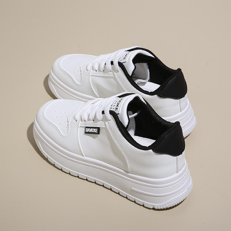 

Весенние маленькие белые туфли Новые женские студенческие туфли на платформе с повышением спортивной обуви для сноуборда Повседневные 40