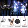 Solar Garden Light Angel Solar Landscape Decorative Light Outdoor Waterproof Solar Pathway Lights Lawn Yard Sympathy Gift