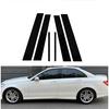 6PCS Polished Pillar Posts For Mercedes Benz C Class Sedan W204 2007 2008 2009 2010 2011 2012- 2014 Door Window Trim Stickers