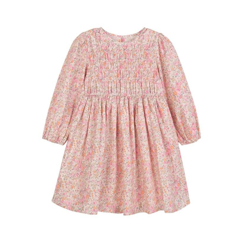 

Платье для девочек, осень 2021, детское платье принцессы с длинными рукавами и цветочным принтом для девочек, свадебное платье для девочек, детская одежда для девочек 7