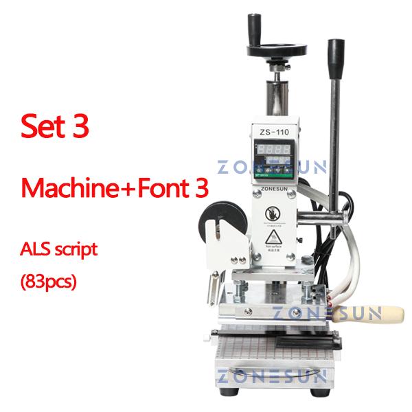 ZONESUN ZS-110 Press Trainer Heat Press Machine For Wood Presses PVC Paper Custom Logo Making Hot Foil Stamping Machine 300W