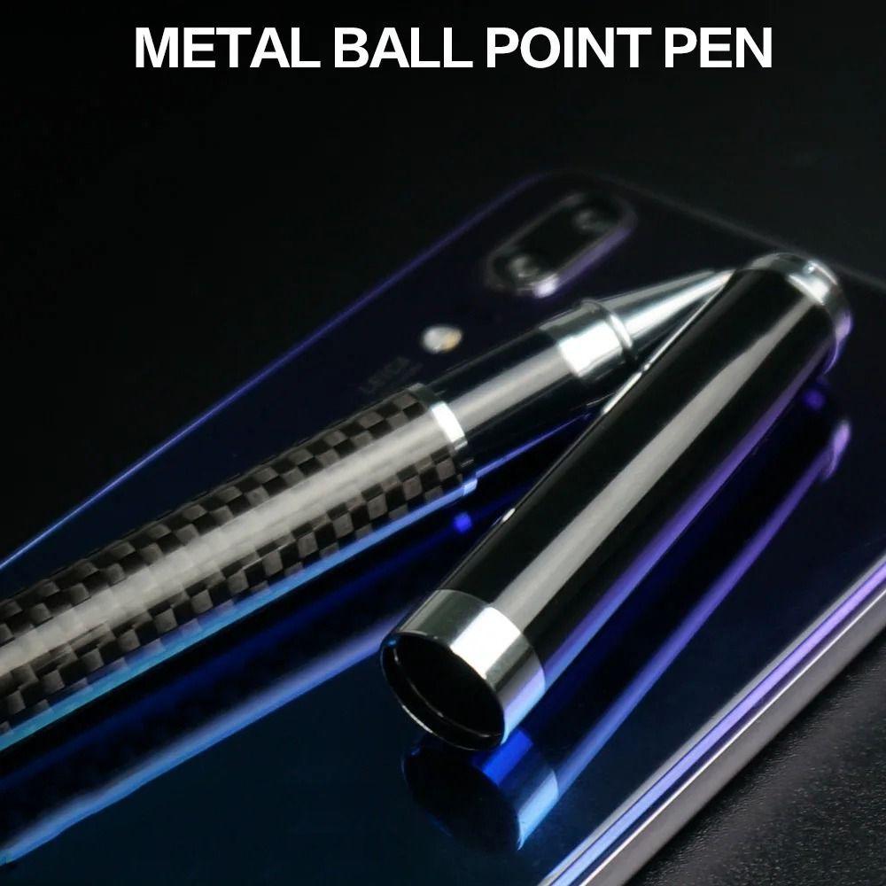 Smooth Fiber Signature Pen Carbon Fiber Premium Gel Pens Metal Signature Pen Present