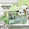 5-Layer Transparent Pencil Case, 2025: Large Capacity & Stylish Design for Middle and Elementary School Girls