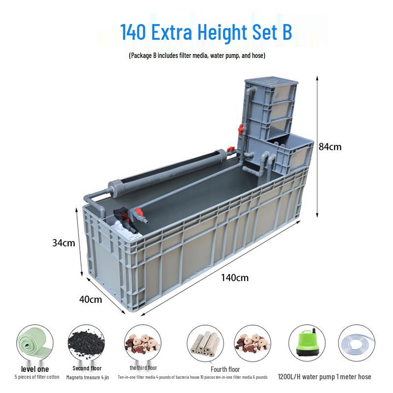 Enhanced Turtle Tank with Filter and Water Change System