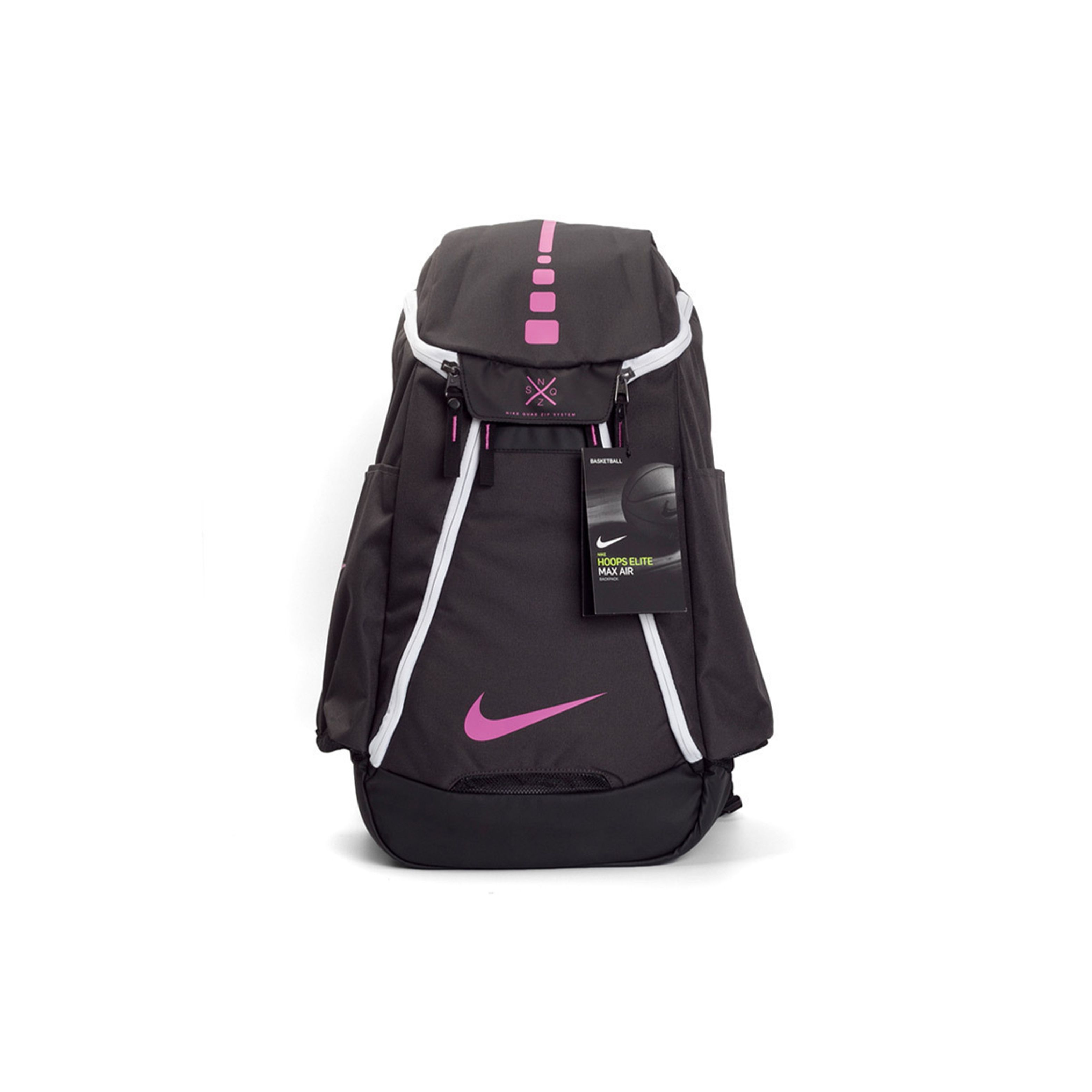 Nike Hoops Elite Large Capacity Air Cushion Backpack Unisex Backpack Black Pink BA5259-061 Black Pink