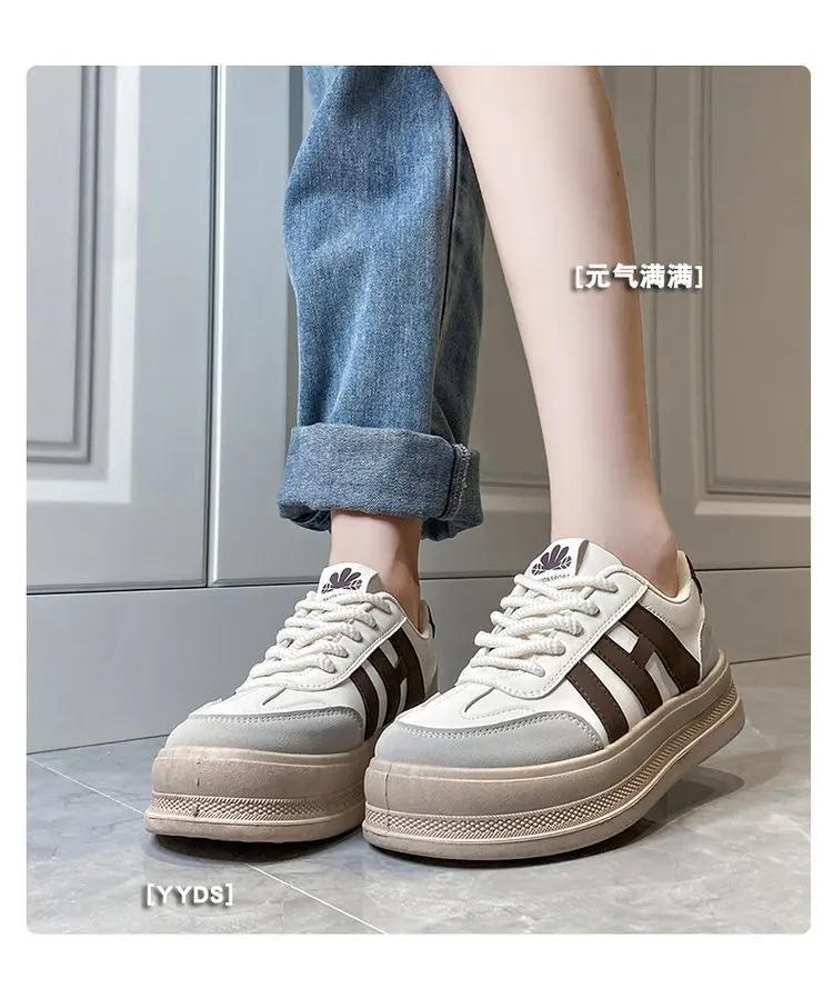 

Повседневная обувь на толстой подошве для женщин 2025 Весна и Осень Новая сетчатая универсальная дышащая обувь Удобная женская обувь 40 чёрный