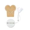 3D Acrylic Heart Bear Night Light - USB Bedside Lamp