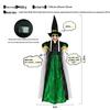 Lila Geräuschaktivierter leuchtender schreiender Hexenanhänger für Halloween-Spukhaus-Dekoration
