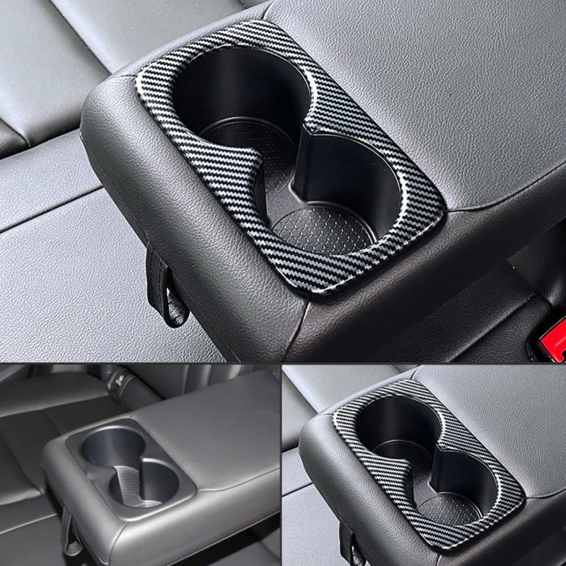 For Nissan Qashqai J12    / X-Trail T33 - Car Accessories ABS Car Rear Seat Water Cup Holder Cover Trim 1pc