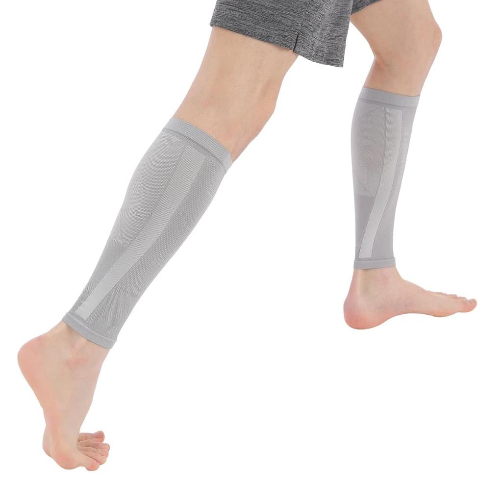Cool Calf Stay Cool and Comfortable Even in Summer Made with Material Made in Gray Dr.Feel Support, Doctor-Approved - - Cool-to-Touch (2-Pack),