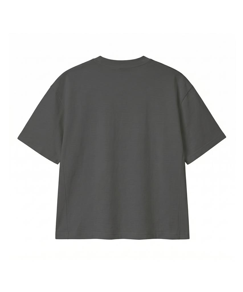 Noming Loose Fit Crop Easy Short Sleeve - Charcoal