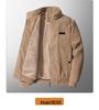 Men's High-End Fleece-Lined Corduroy Jacket - Loose, Casual, Warm Outerwear for Autumn and Winter.