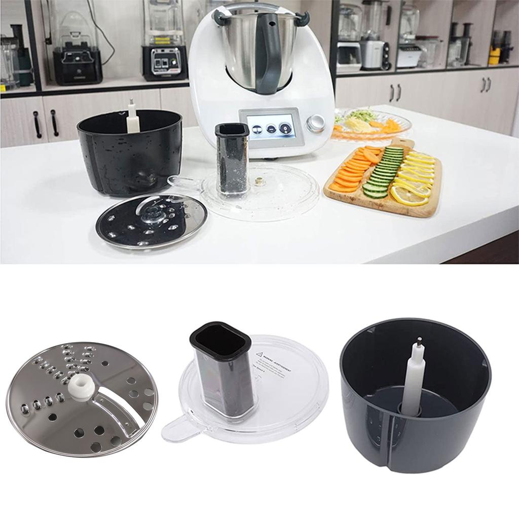Küchenmaschine Behälter Schneidwerkzeug-Set Multifunktionales Kochmaschinen-Zubehör für Vorwerk TM5 TM6 Mixer Zerkleinerungsscheibe
