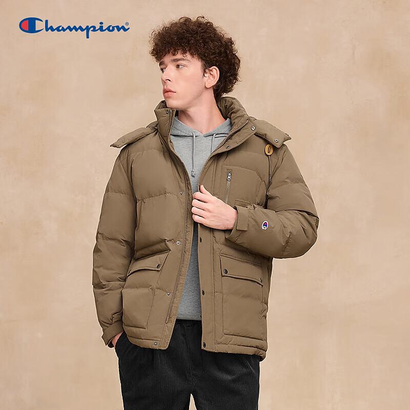 Champion Men s 3-Proof Hooded Puffer Down Jacket S